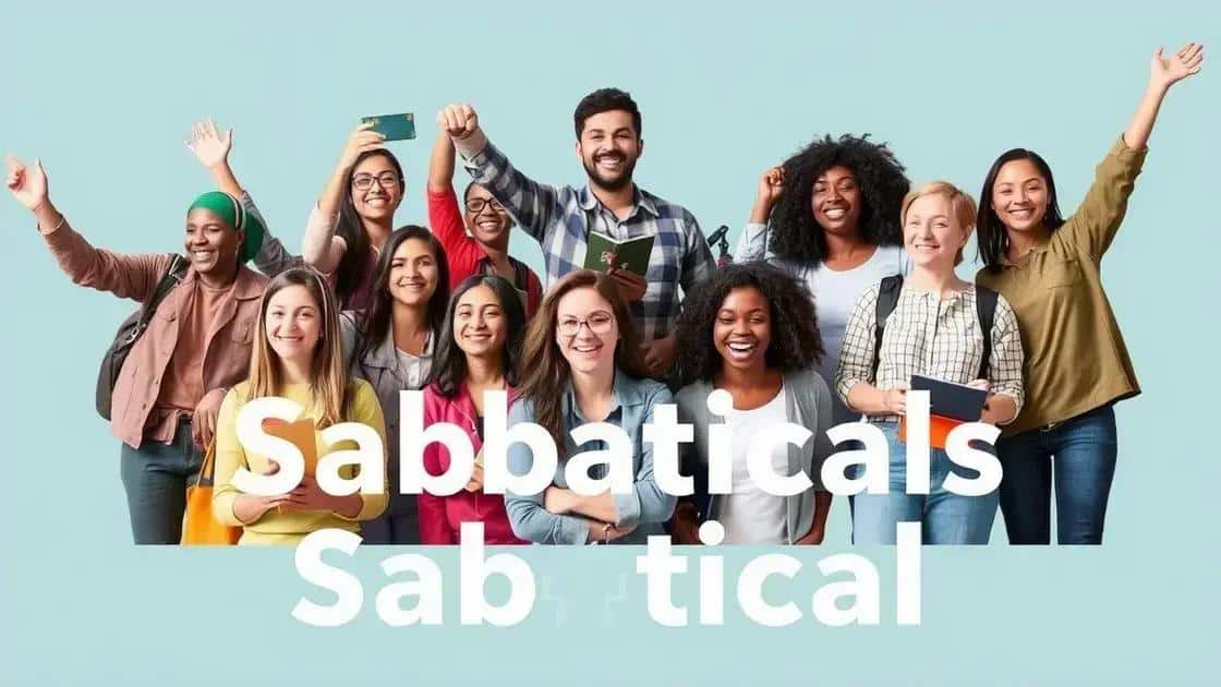Benefits of offering unpaid sabbaticals Benefits of offering unpaid sabbaticals