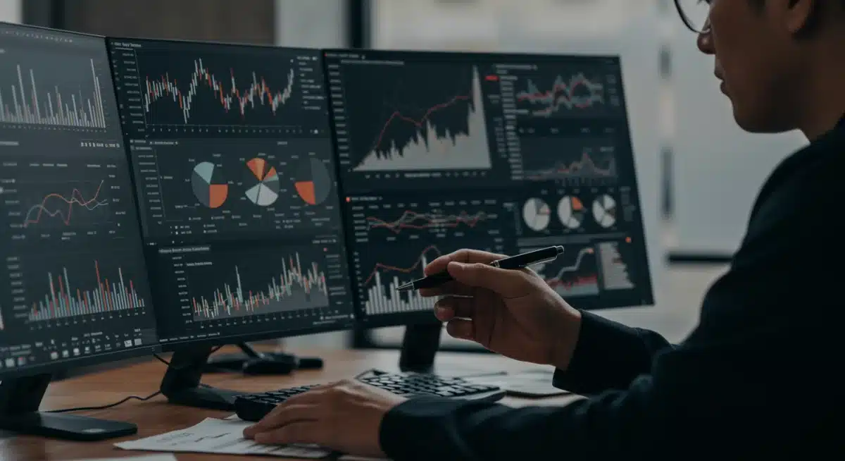 Analyzing financial charts for investment decisions