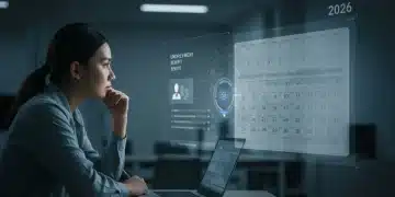 Person reviewing 2026 unemployment benefit information on a tablet