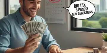 2026 Tax Code Overhaul: New Deductions for Max Savings Person calculating savings with tax forms and a calculator for 2026 tax deductions.