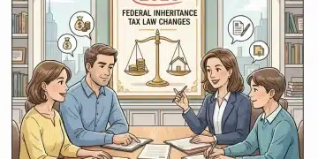 Family reviewing estate plan with advisor for 2026 tax changes