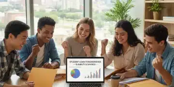 Students reviewing student loan forgiveness documents for 2026